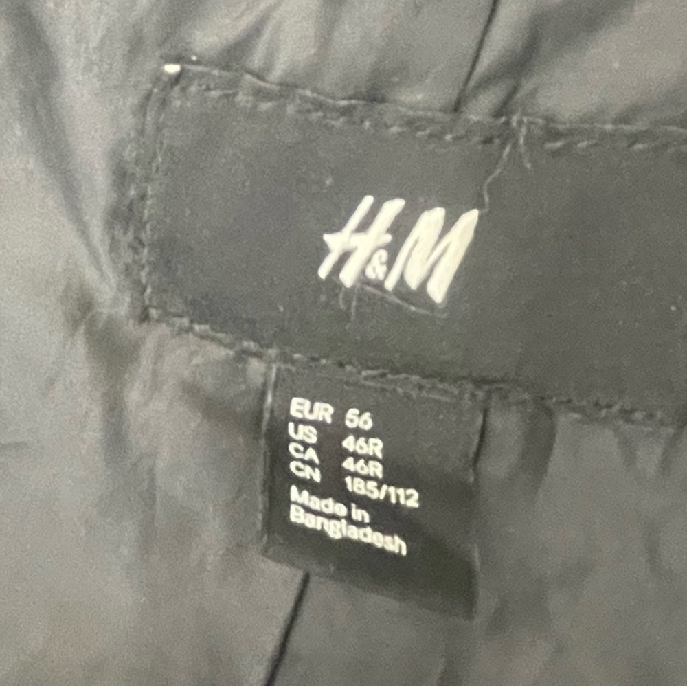 H&M Men's Black Military Style Jacket size XL - Picture 3 of 4